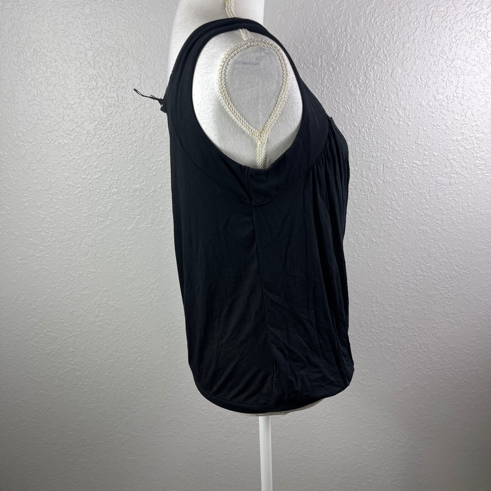 Black top with ruching - Picture 4 of 7